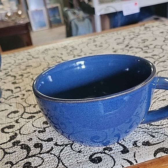 Pier 1 Stoneware Teapot and Cup Set - Picture 13 of 15